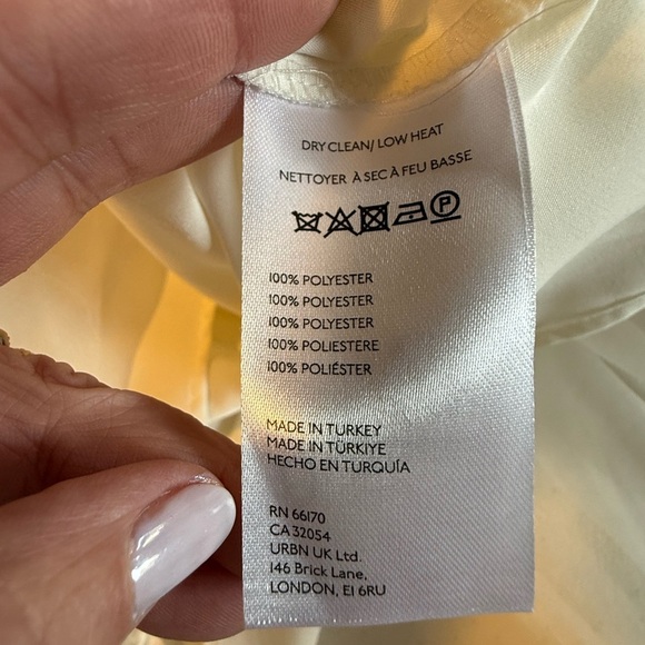 BHLDN Sophia High-Neck Bow-Tie Organza Mini Dress - Picture 9 of 10